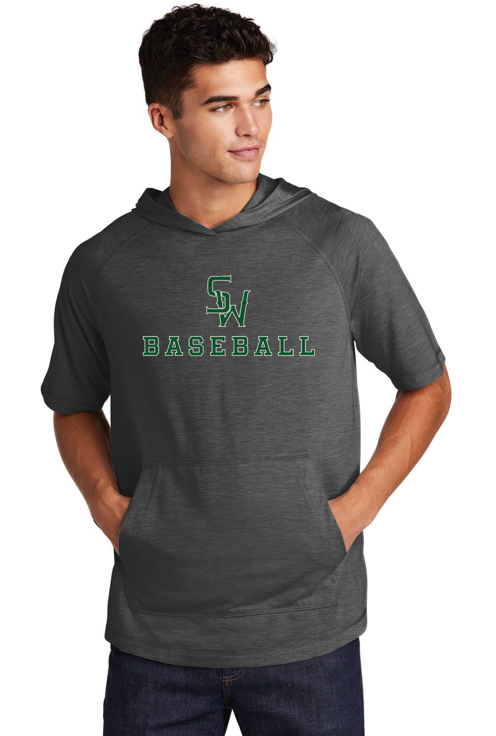 Short Sleeve Hooded Shirt SW Baseball