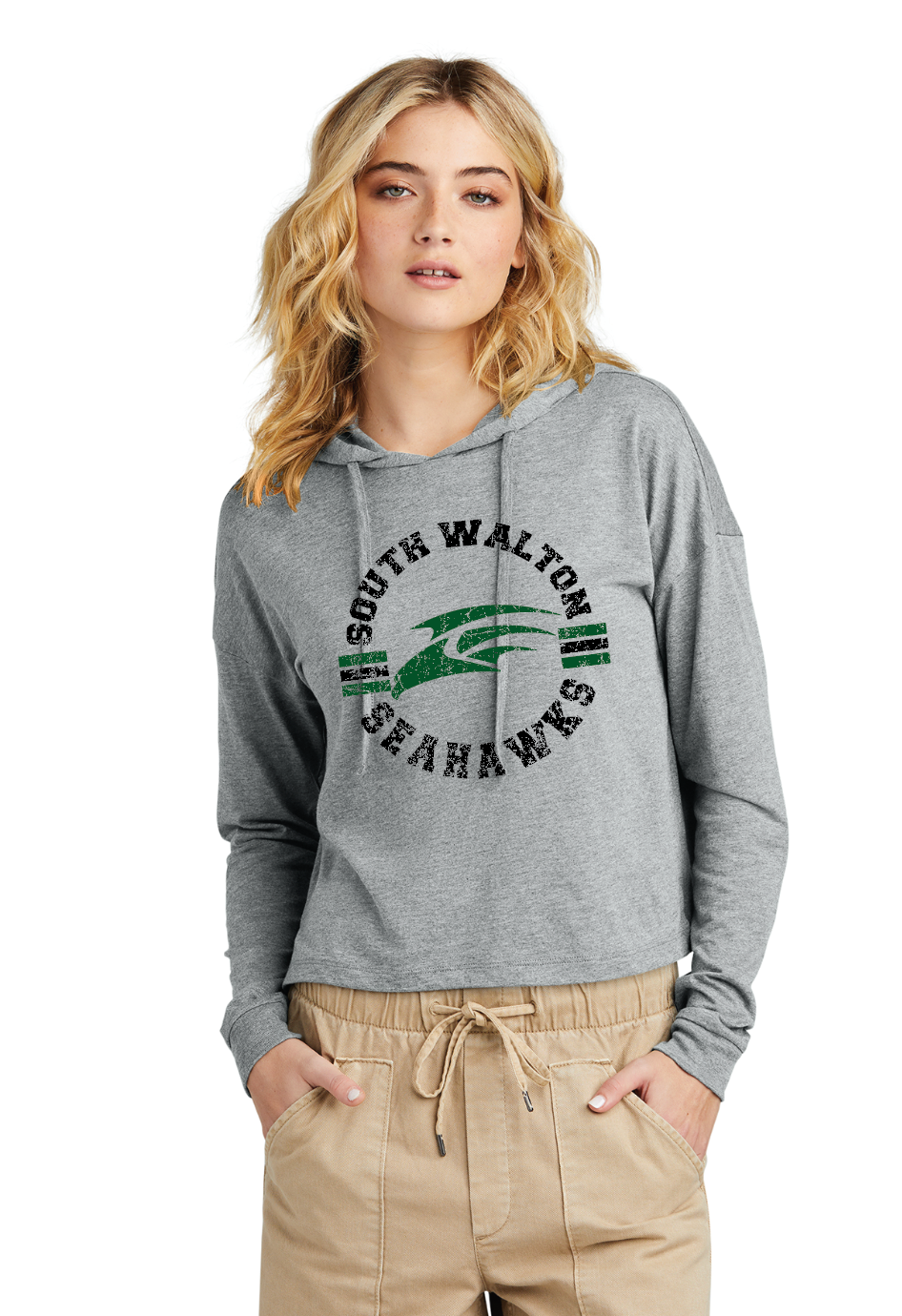 Seahawks Ladies Crop Hoodie