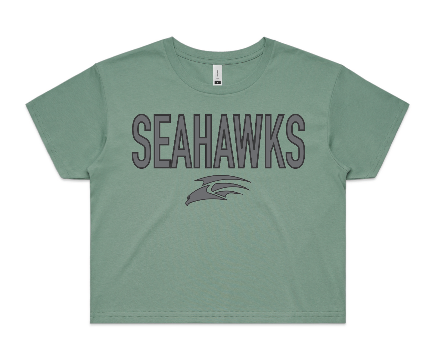 Ladies Seahawks Crop T-Shirt