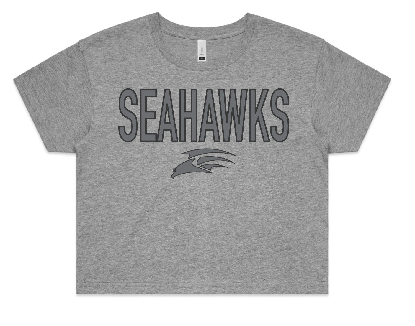 Ladies Seahawks Crop T-Shirt