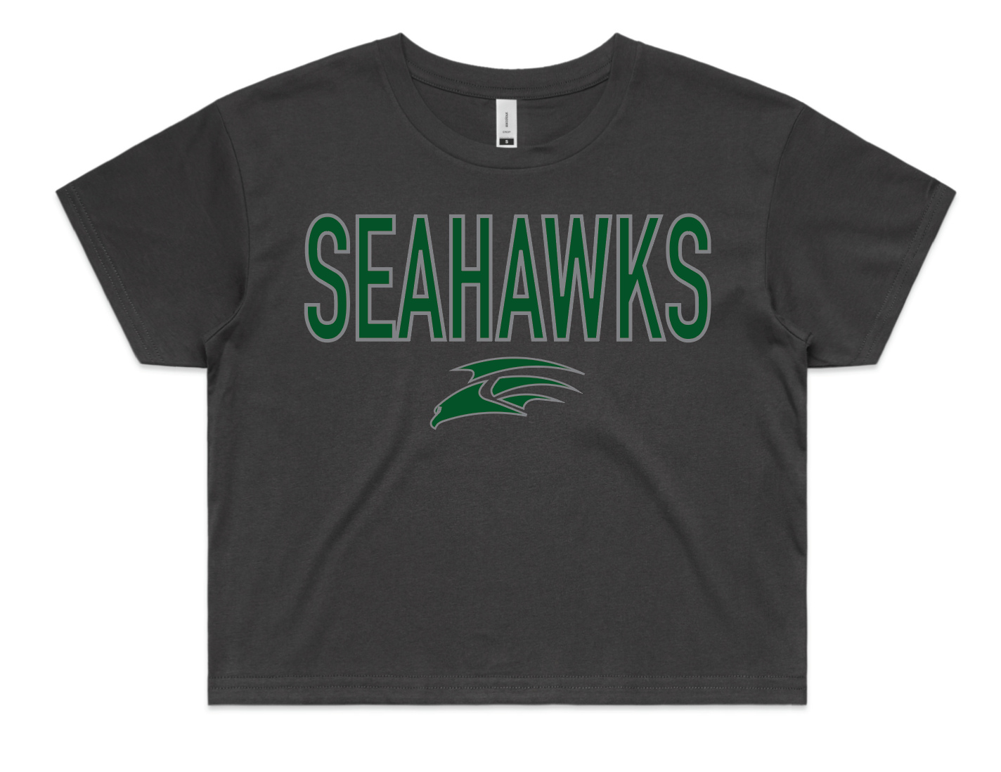 Ladies Seahawks Crop T-Shirt