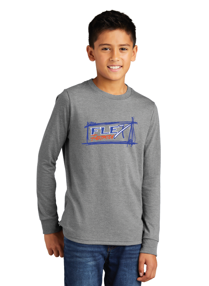 Youth Flex Fast Pitch Perfect TriBlend Long Sleeve Tee